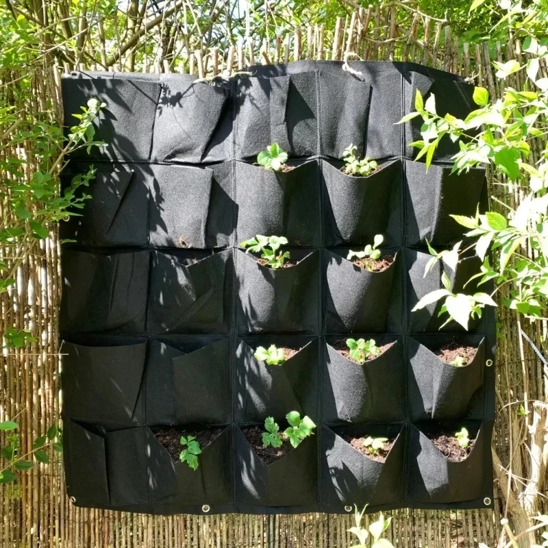 Bonsai Vertical Garden - yesWall Hanging Planting Bag Multiple Pockets