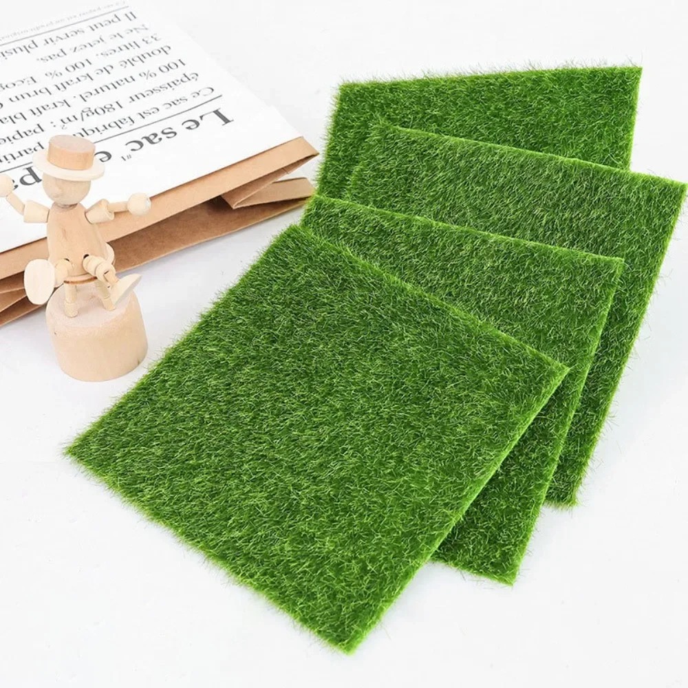 Bonsai Garden Layout - Artificial Grass Mat Moss Miniatures DIY