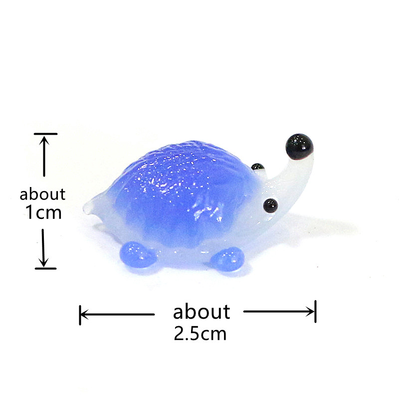 Handmade Mini Glass Hedgehog F - Japan Bonsai Garden 评论和价格