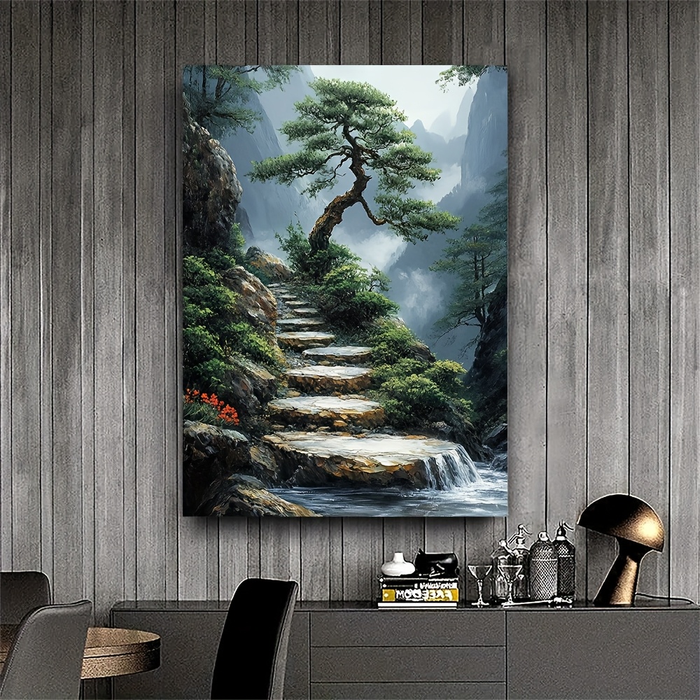 Zen Garden Canvas Artwork Feat - Bonsai Vertical Garden 评论和价格
