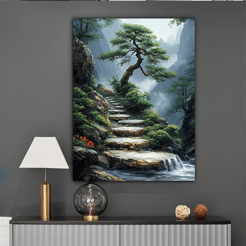Zen Garden Canvas Artwork Feat - Bonsai Vertical Garden 评论和价格