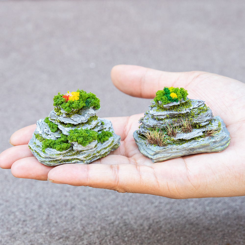 Miniature Rockery Decorative M - Bonsai Garden Layout 评论和价格