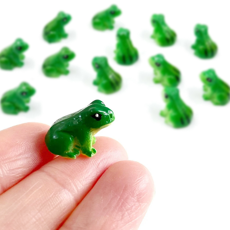 5/10Pcs Mini Resin Frog Figuri - Bonsai Garden Layout 评论和价格