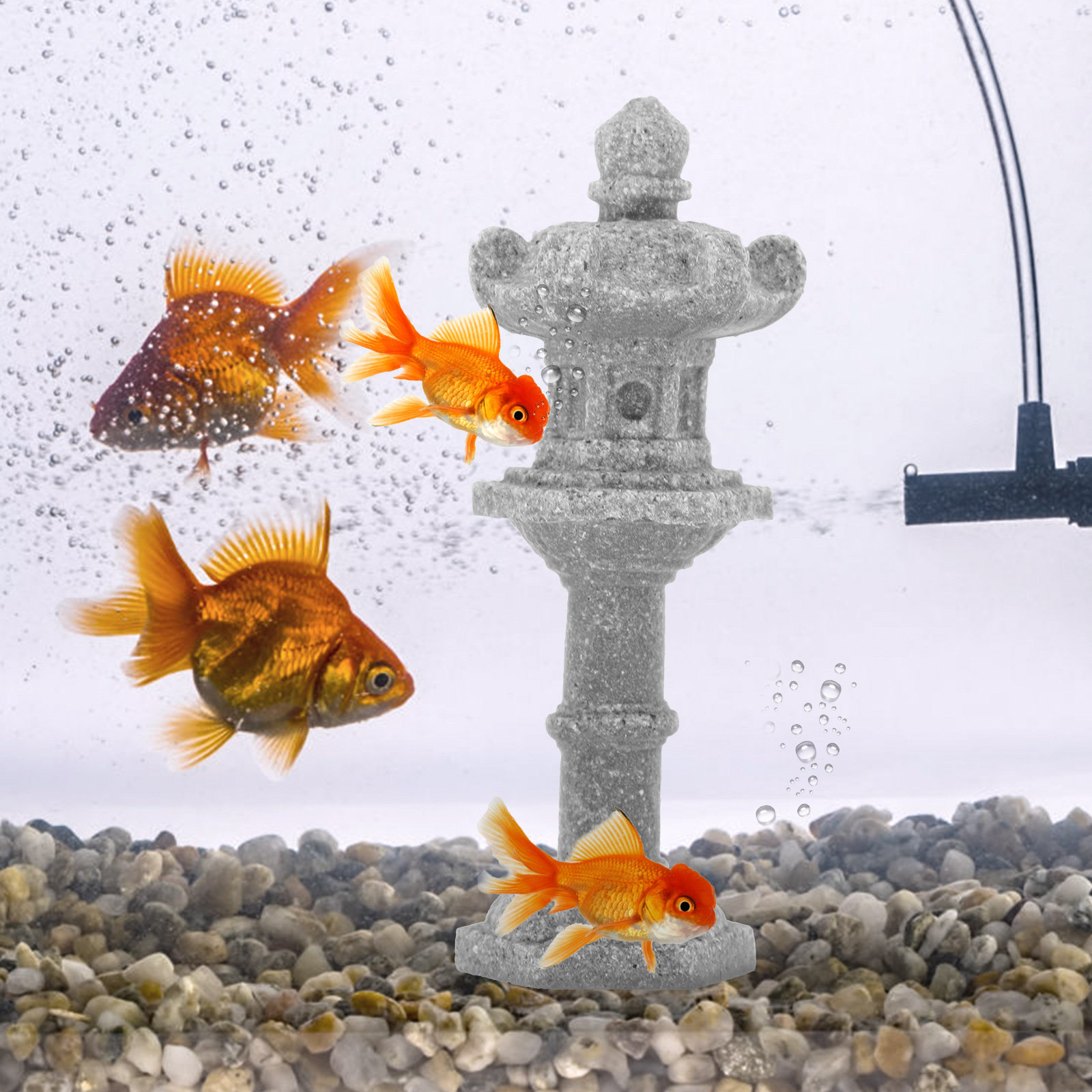 Tiny Pagoda Statue for Mini Ga - Bonsai Garden Layout 评论和价格