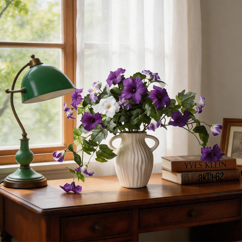 Artificial Silk Flowers Mornin - Bonsai Garden Layout 评论和价格