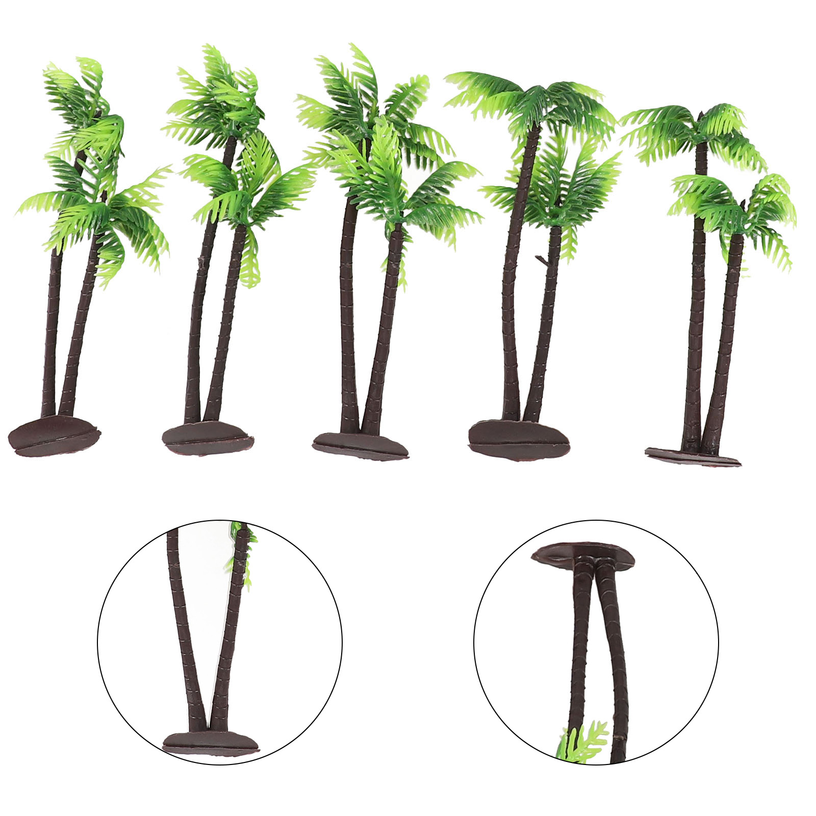 5Pcs Artisan-Inspired Coconut  - Bonsai Garden Layout 评论和价格