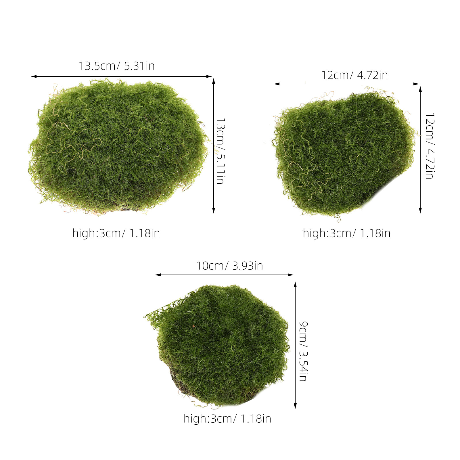 6Pcs Decorative Artificial Mos - Bonsai Garden Layout 评论和价格