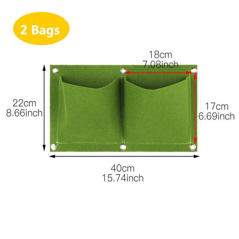 Wall Hanging Planting Bags Poc - Bonsai Vertical Garden 评论和价格