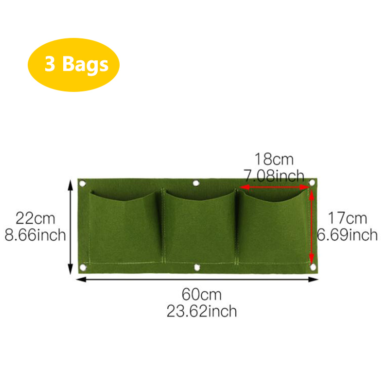 Wall Hanging Planting Bags Poc - Bonsai Vertical Garden 评论和价格