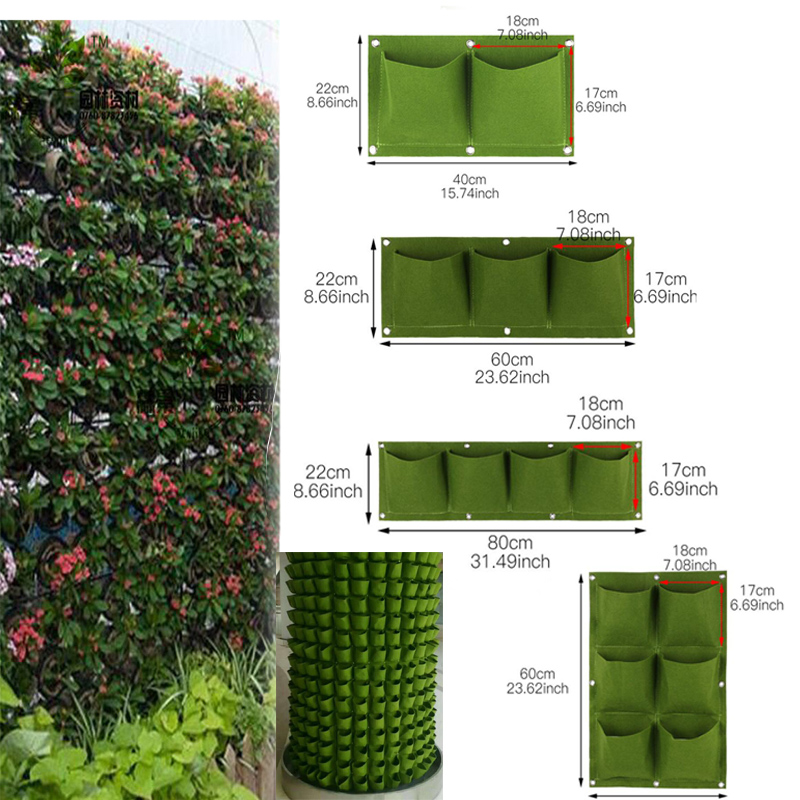 Wall Hanging Planting Bags Poc - Bonsai Vertical Garden 评论和价格