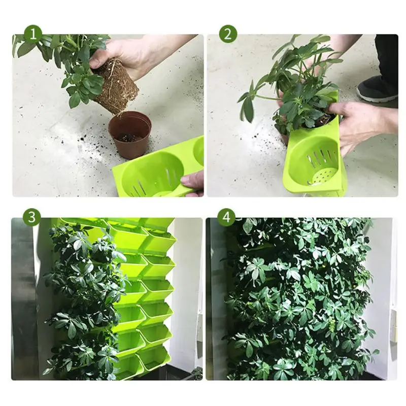 Stackable Flower Pot Wall Hang - Bonsai Vertical Garden 评论和价格