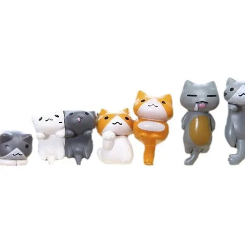 6Pcs/Set Cartoon Lucky pvc Cat - Japan Bonsai Garden 评论和价格